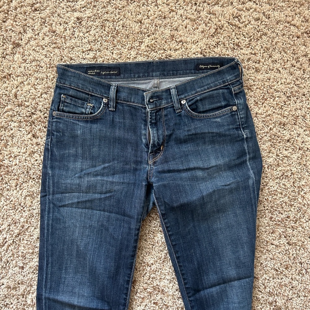 Citizens Of Humanity Amber High Rise Boot cut Deep Indigo Jeans - Picture 5 of 8